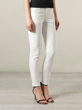 Stella McCartney White Skinny Jeans Size 26 Made in Italy